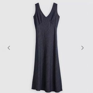 Levi's Dark Blue V-Neck Midi Dress